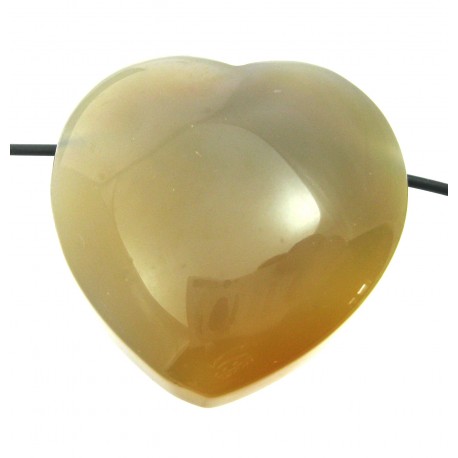 Herz gebohrt Achat 35 mm