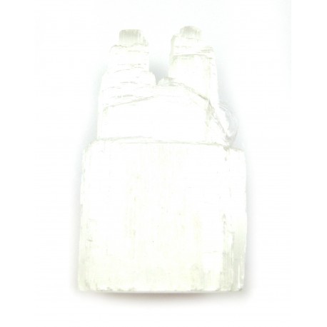 Selenit (Fasergips) Kristall Twin Tower ca 10 cm