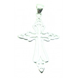 Anhänger Schleifen-Kreuz Silber 4,9 cm