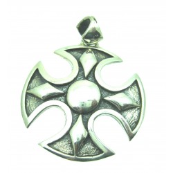 Anhänger Kreuz mit Kreis Silber 3,3 cm