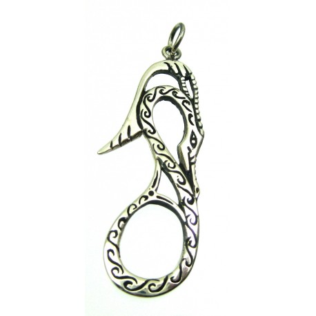 Anhänger Keltische Schlange 4,4 cm 925er Silber