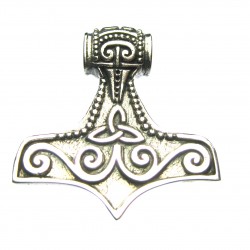 Anhänger Thors Hammer klein 3 x 3 cm 925er Silber