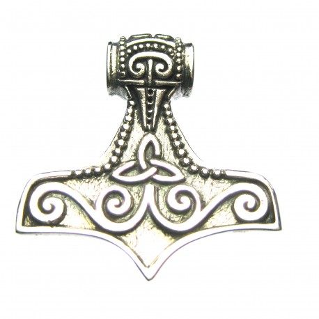 Anhänger Thors Hammer klein 3 x 3 cm 925er Silber