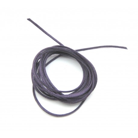 Baumwoll Bänder lila 1,9 mm VE 10 Stück