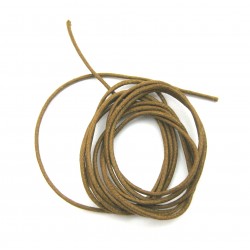 Baumwoll Bänder mittelbraun 1 mm VE 10 Stück