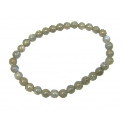 Kugel-Armband Labradorit grün 6 mm