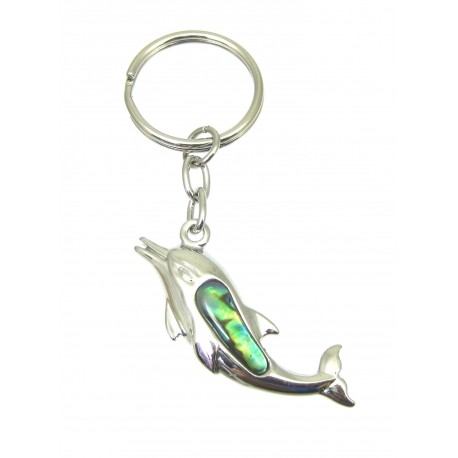 Schlüsselanhänger Delfin Pauamuschel