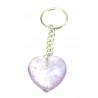 Schlüsselanhänger Herz Amethyst