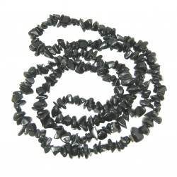Splitter-Kette Obsidian schwarz 80 cm