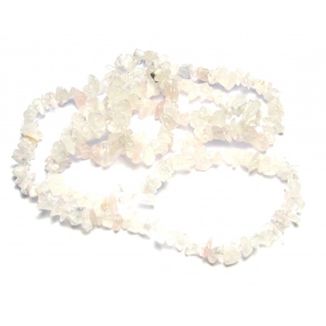 Splitter-Kette Rosenquarz 80 cm