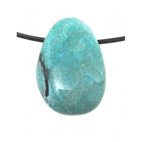 Tropfen gebohrt Chrysokollquarz L