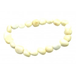 Nugget-Armband klein Calcit weiß