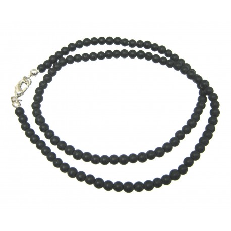 Kugel-Kette Onyx (gefärbt) 4/45