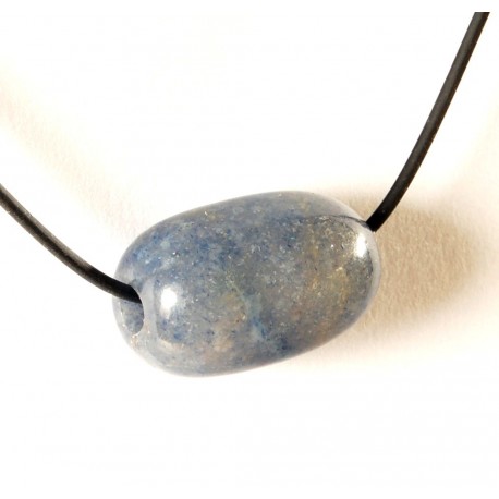 Perle länglich gebohrt Blauquarz