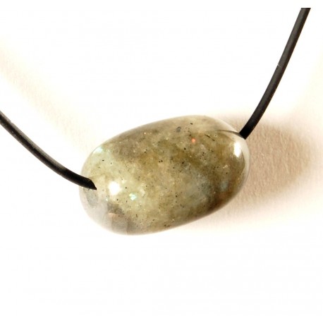 Perle länglich gebohrt Labradorit