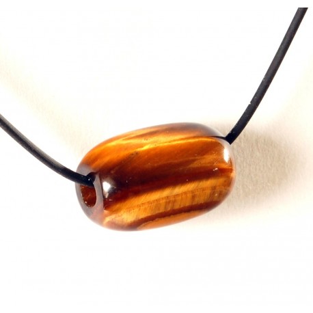Perle länglich gebohrt Tigerauge