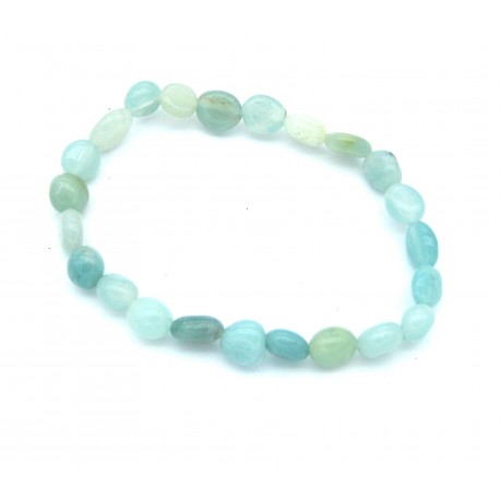 Nugget-Armband klein Amazonit mintfarben fein 5-7 mm