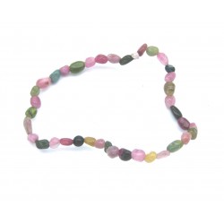Nugget-Armband klein Turmalin bunt 4-5 mm