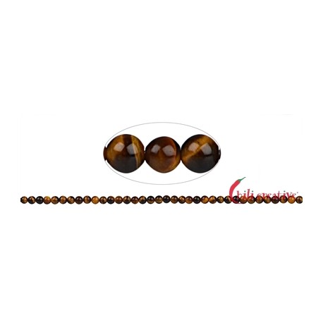 Strang Kugel Tigerauge 6 mm
