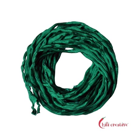 Habotai-Seidenbänder grün 100 cm VE 6 Stück