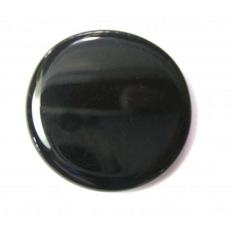 Scheibenstein Obsidian schwarz 1 Stück