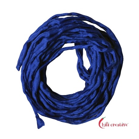 Habotai-Seidenbänder blau 100 cm VE 6 Stück