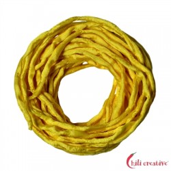 Habotai-Seidenbänder gelb 100 cm VE 6 Stück