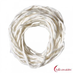 Habotai-Seidenbänder weiß 100 cm VE 6 Stück