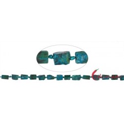 Strang Quader Chrysokoll (stab.) 8-12 x 6-7 mm (45cm)