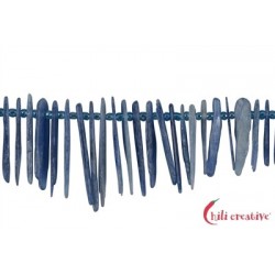 Strang Kristalle Disthen (blau) stabilisiert matt 15 - 40mm