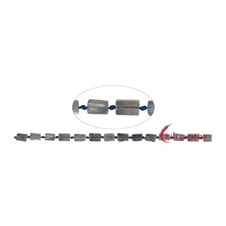 Strang Zylinder Labradorit (dunkel) 6 x 10 mm (42cm)