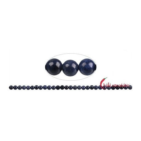 Strang Kugeln Safir 6 mm