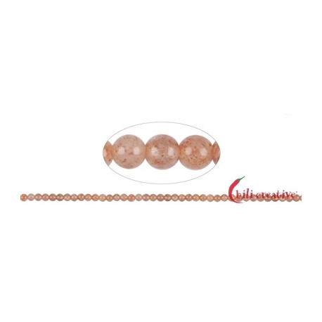 Strang Kugeln Sonnenstein 4 mm