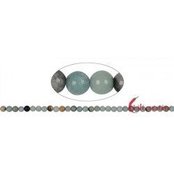 Strang Kugeln Amazonit in Matrix 6 mm