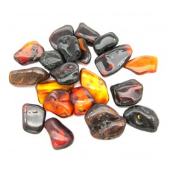 Trommelstein Bernstein dunekl (erhitzt) 100 g