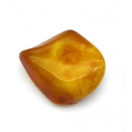 Trommelstein Bernstein durchscheinend 1 Stück