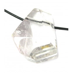Freeform Bergkristall facettiert gebohrt 3-4 cm