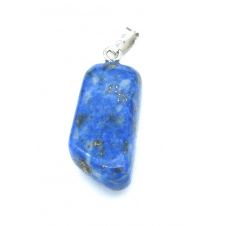 Trommelstein-Anhänger Lapislazuli 925er Silber