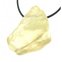 Lybisches Wüstenglas Rohstein gebohrt 2-3 cm