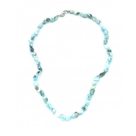 Nugget-Kette Larimar fein 6-8 mm