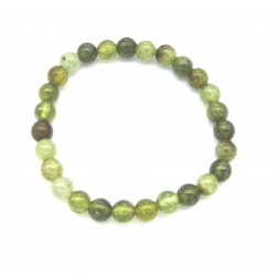 Kugel-Armband Granat grün Grossular 8 mm
