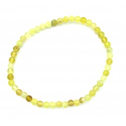 Kugel-Armband Opal gelb 4 mm