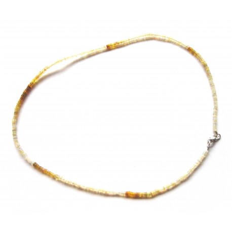 Button-Kette Opal mit Farbspiel 4/45 925er Silber