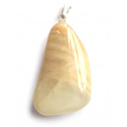 Trommelstein-Anhänger Mondstein 925er Silber