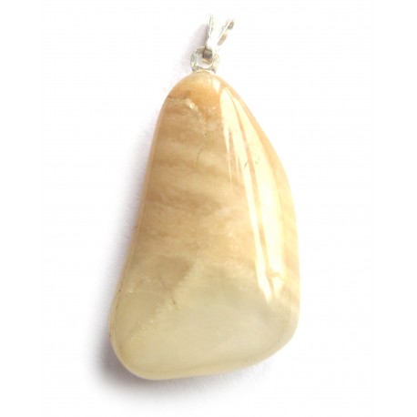 Trommelstein-Anhänger Mondstein 925er Silber