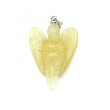 Engel-Anhänger Calcit orange 2,5 mm Metall-Öse