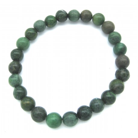 Kugel-Armband Budstone (Grünschiefer) 8 mm