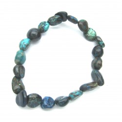 Nugget-Armband klein Chrysokoll (stabilisiert)