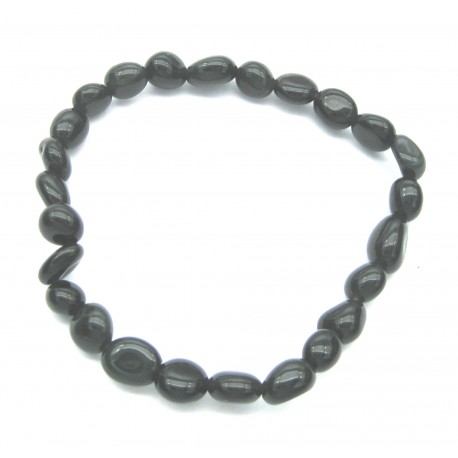 Nugget-Armband klein Obsidian Regenbogen fein 6-8 mm