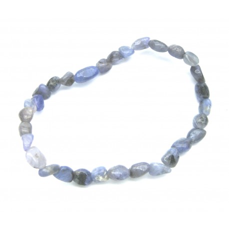 Nugget-Armband klein Tansanit (erhitzt) 4-6 mm